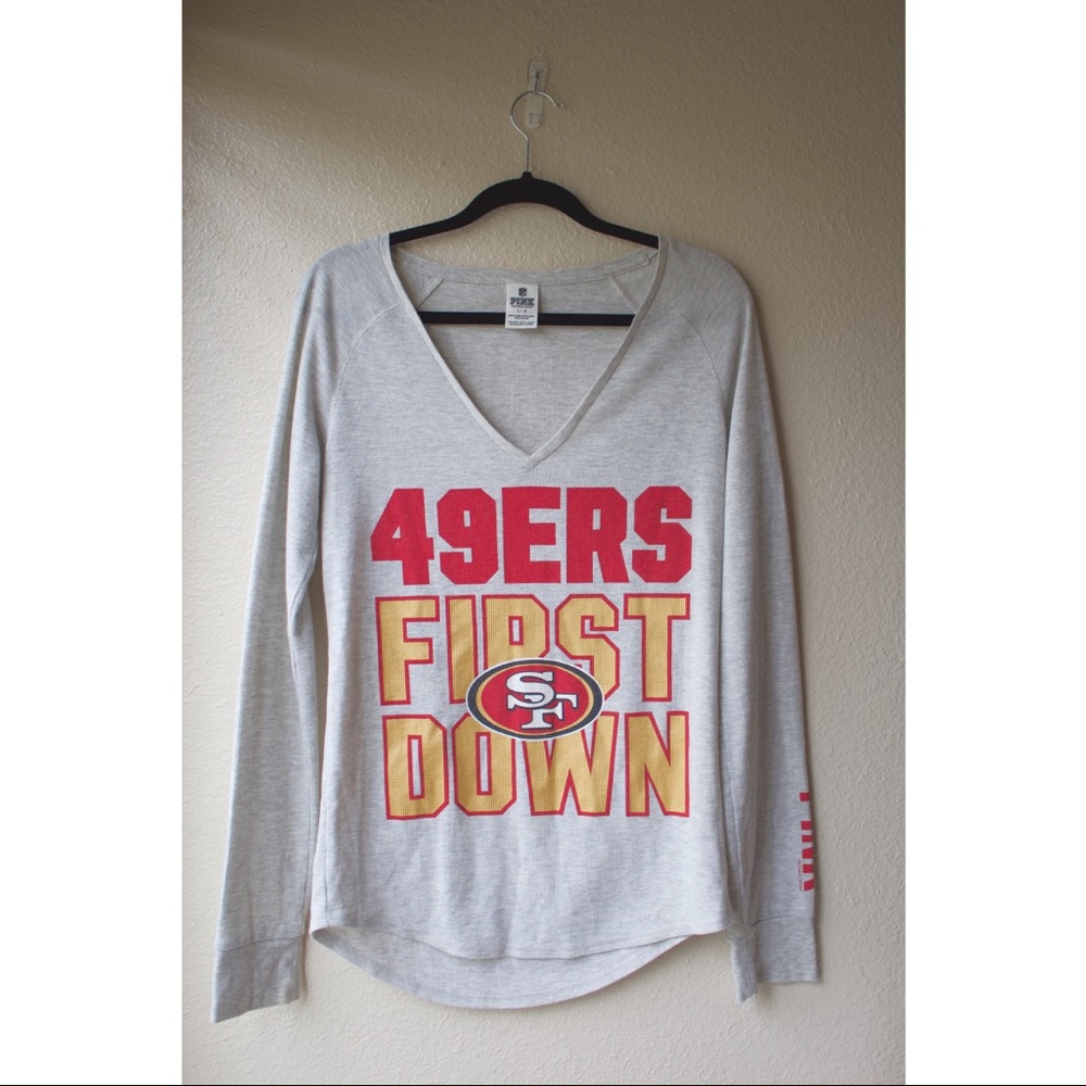 VS PINK NFL 49ers Long sleeve Thermal Tee